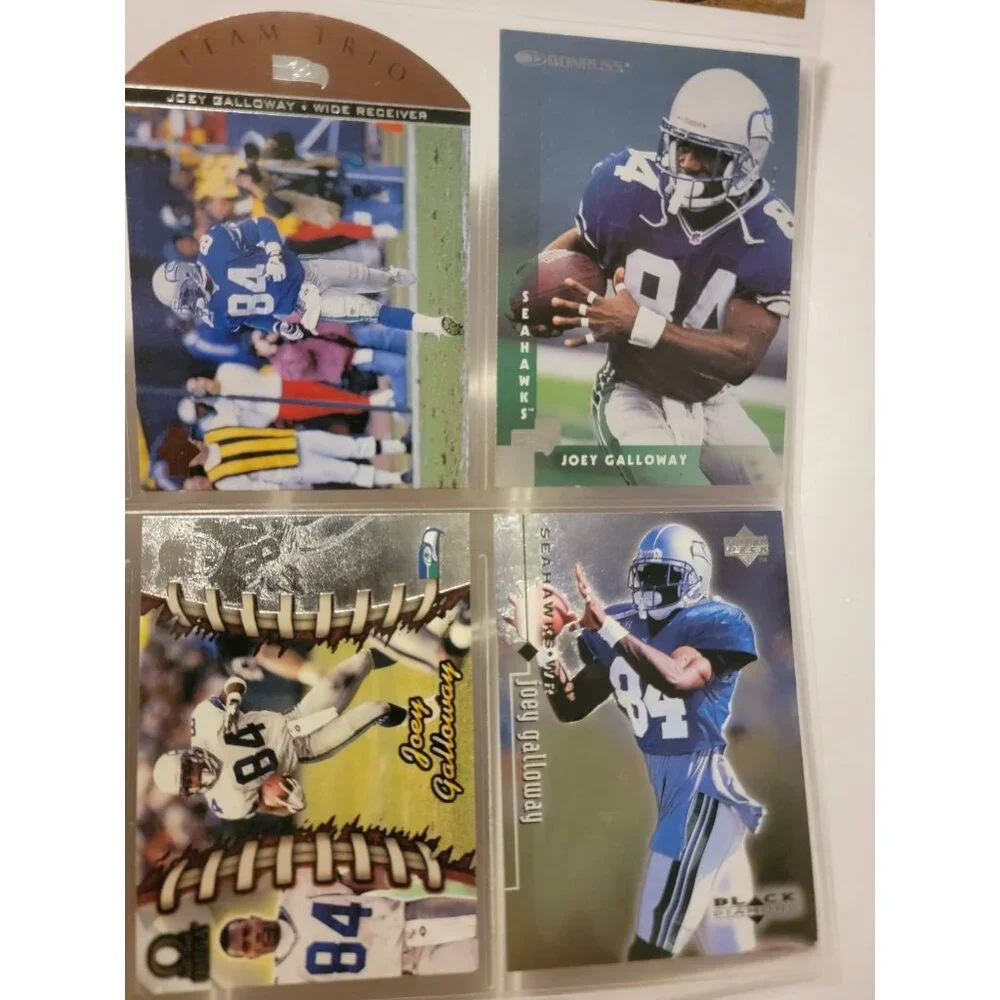 9 NFL Football Trading Cards Joey Galloway Seattle Seahawks Upper Deck